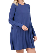 Load image into Gallery viewer, EVERYDAY LONG SLEEVE DRESS WITH POCKETS

