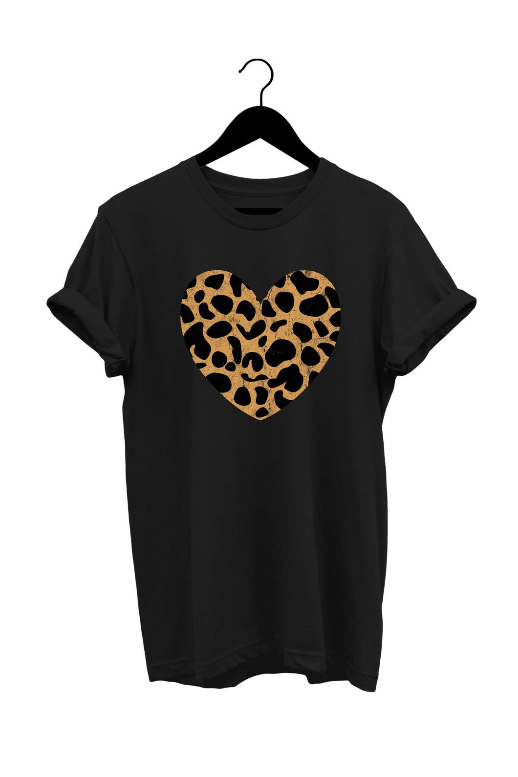 Leopard heart GRAPHIC T-SHIRT