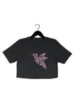 Load image into Gallery viewer, Leopard HB logo CROP TEE - BLACK
