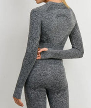 Load image into Gallery viewer, Ace Textured Seamless Long Sleeve Crop
